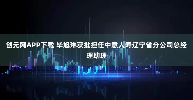 创元网APP下载 毕旭琳获批担任中意人寿辽宁省分公司总经理助理
