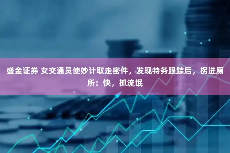 盛金证券 女交通员使妙计取走密件，发现特务跟踪后，拐进厕所：快，抓流氓