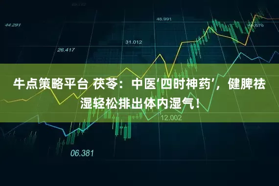 牛点策略平台 茯苓:中医‘四时神药’,健脾祛湿轻松排出体内湿气!